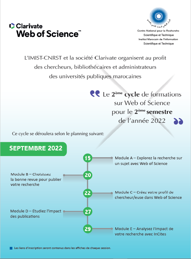 2ème cycle des formations Clarivate