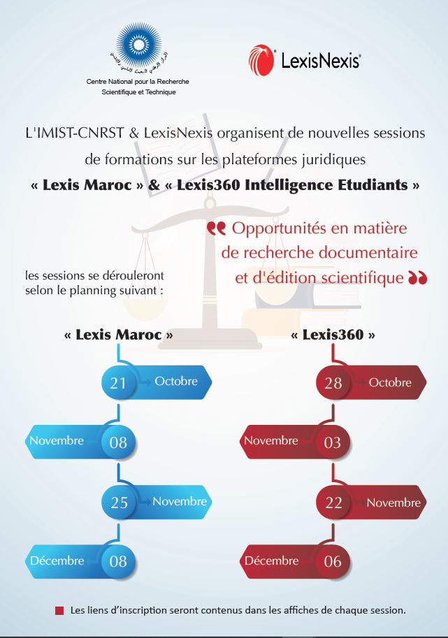 Programme des formations en ligne sur les produits de LexisNexis