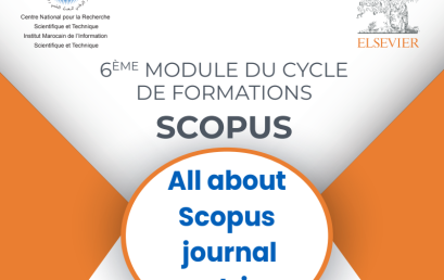 6ème Module du Cycle de formations Scopus
